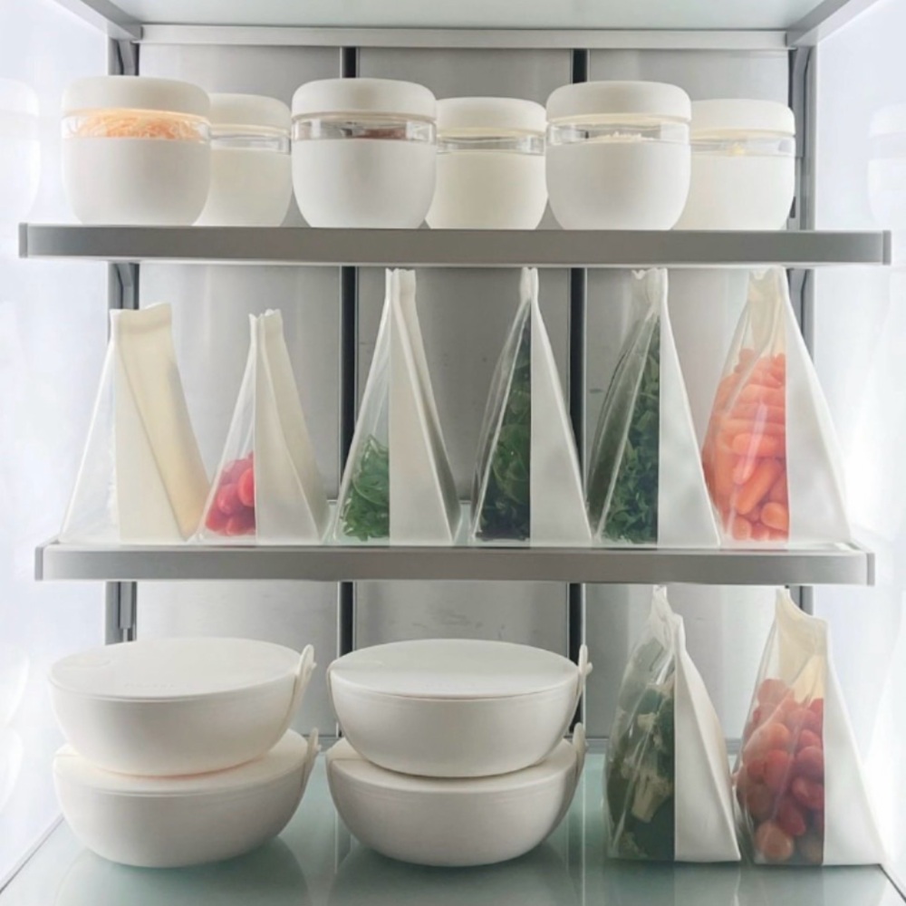 W&P Porter Reusable Silicone Bags Set of 4 - Blue